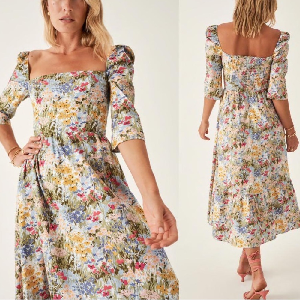 Never Worn! Reformation Cyprus Dress - Countryside Print